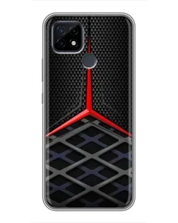 Чохол для Realme C21 з картинкою «Mercedes Carbon Grid»
