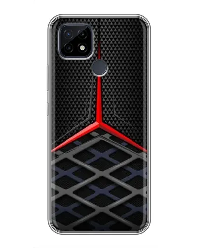 Чохол для Realme C21 з картинкою «Mercedes Carbon Grid»