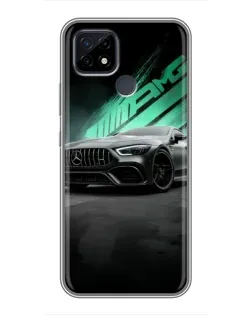 Чохол для Realme C21 з картинкою «Темний Mercedes AMG»