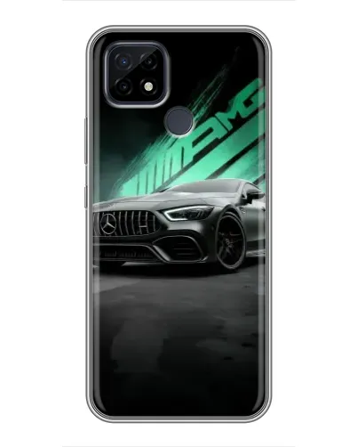 Чохол для Realme C21 з картинкою «Темний Mercedes AMG»