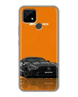 Чохол для Realme C21 з картинкою «Помаранчевий Mercedes AMG»