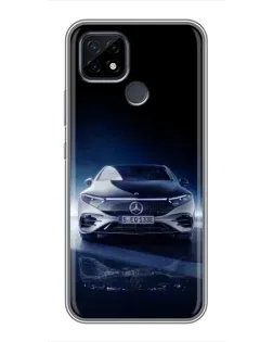 Чохол для Realme C21 з картинкою «Нічний Mercedes EQ»