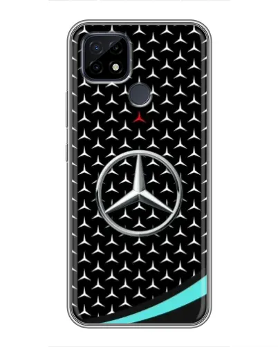 Чохол для Realme C21 з картинкою «Mercedes — бірюзовий акцент»