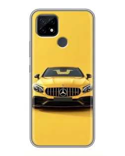 Чохол для Realme C21 з картинкою «Жовтий Mercedes GT»