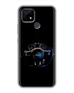 Чехол для Realme C21 с картинкой «Салон Audi — руль» Чехол для Realme C21 с картинкой «Салон Audi — руль»