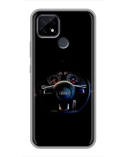 Чохол для Realme C21 з картинкою «Салон Audi — кермо»