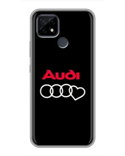 Чохол для Realme C21 з картинкою «Логотип Audi Heart»