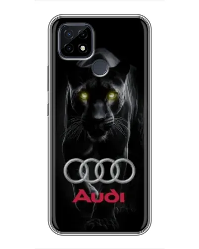 Чохол для Realme C21 з картинкою «Пантера та Audi»