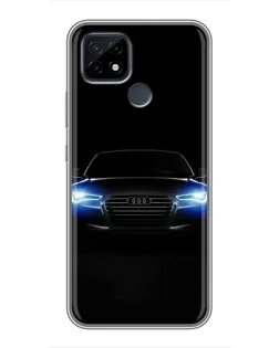 Чохол для Realme C21 з картинкою «Audi в неоні»
