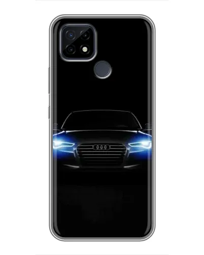 Чохол для Realme C21 з картинкою «Audi в неоні»
