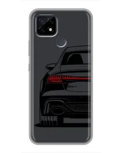 Чохол для Realme C21 з картинкою «Задня частина Audi — арт»