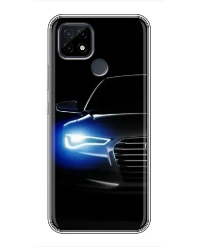Чохол для Realme C21 з картинкою «Неоновий погляд Audi»