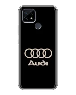Чохол для Realme C21 з картинкою «Audi — золотий логотип»