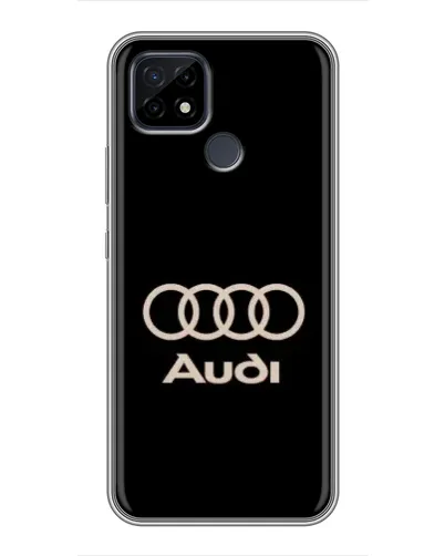 Чохол для Realme C21 з картинкою «Audi — золотий логотип»