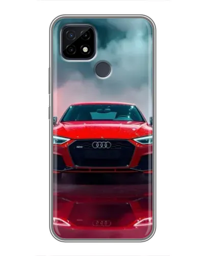 Чохол для Realme C21 з картинкою «Audi RS — червоний стиль»