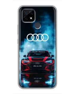 Чохол для Realme C21 з картинкою «Audi Sport — неон»