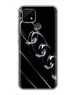 Чохол для Realme C21 з картинкою «Audi — абстрактні кільця»