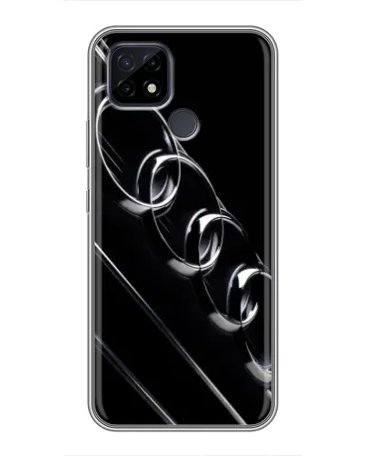 Чохол для Realme C21 з картинкою «Audi — абстрактні кільця»