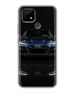Чохол для Realme C21 з картинкою «Audi — нічне відображення»