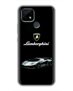 Чехол для Realme C21 с картинкой «Логотип Lamborghini классика»