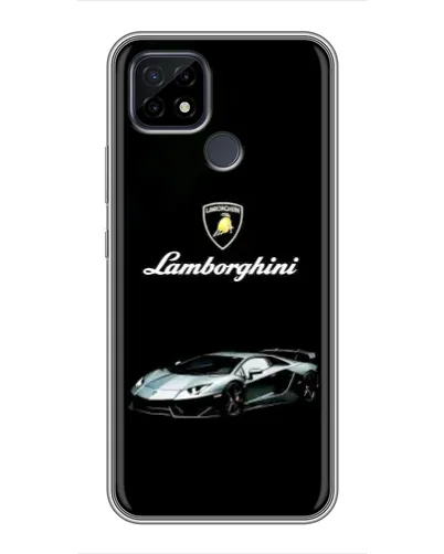 Чехол для Realme C21 с картинкой «Логотип Lamborghini классика»