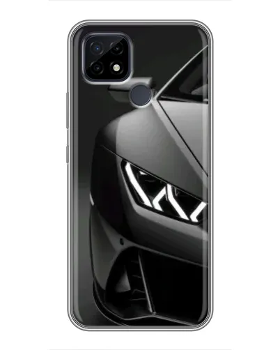 Чехол для Realme C21 с картинкой «Lamborghini фары детализация»