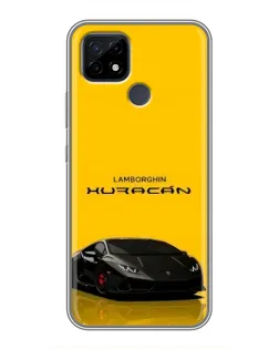 Чехол для Realme C21 с картинкой «Lamborghini Huracan черный»