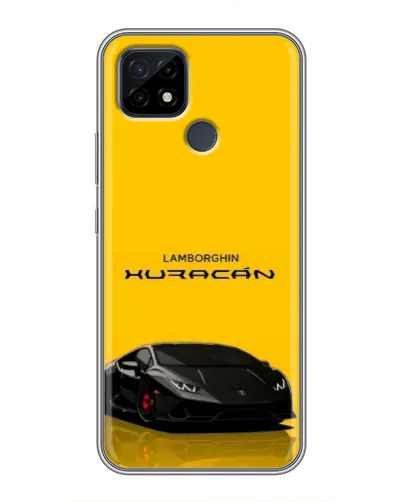 Чехол для Realme C21 с картинкой «Lamborghini Huracan черный»