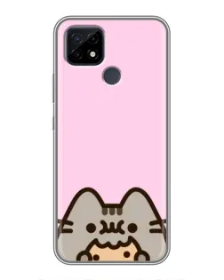 Чехол для Realme C21 с картинкой «Pusheen и печенье» Чехол для Realme C21 с картинкой «Pusheen и печенье»