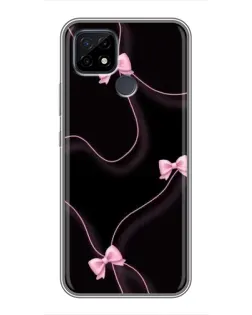 Чехол для Realme C21 с картинкой «Розовые ленты»