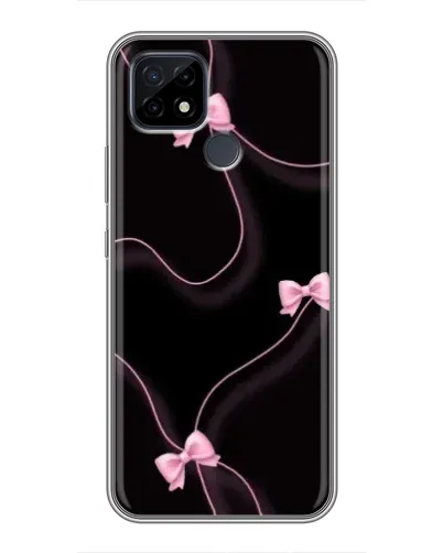 Чехол для Realme C21 с картинкой «Розовые ленты»
