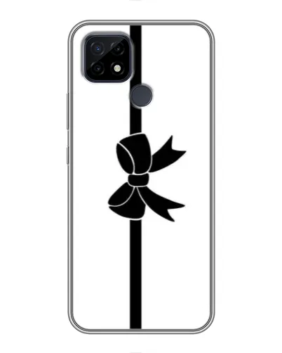 Чехол для Realme C21 с картинкой «Вертикальный бант»