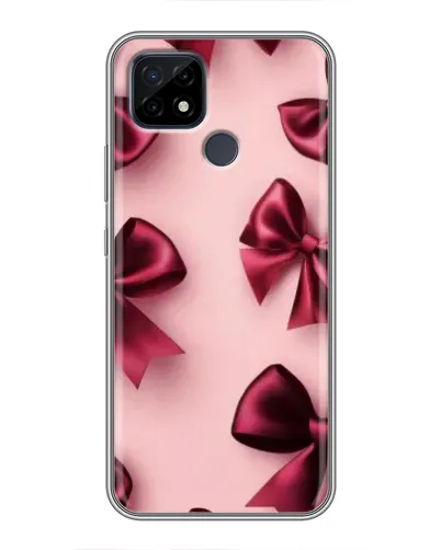 Чехол для Realme C21 с картинкой «Бордовый атлас»