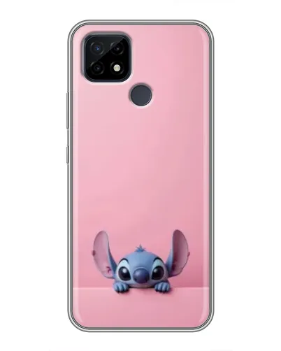 Чехол для Realme C21 с картинкой «Stitch выглядывает»