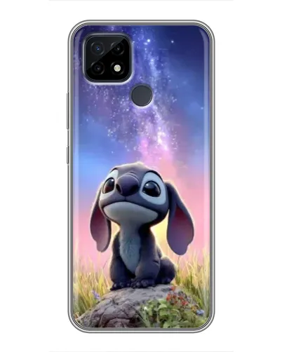 Чехол для Realme C21 с картинкой «Стич на рассвете»