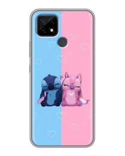 Чехол для Realme C21 с картинкой «Stitch и Angel Love» Чехол для Realme C21 с картинкой «Stitch и Angel Love»