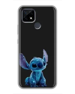 Чехол для Realme C21 с картинкой «Стич на черном» Чехол для Realme C21 с картинкой «Стич на черном»