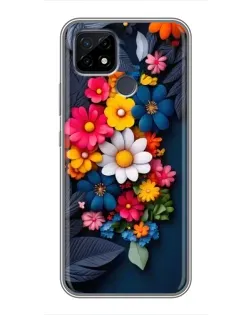 Чехол для Realme C21 с картинкой «Цветочная феерия» Чехол для Realme C21 с картинкой «Цветочная феерия»