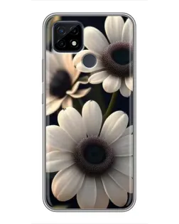 Чехол для Realme C21 с картинкой «Белые маргаритки макро» Чехол для Realme C21 с картинкой «Белые маргаритки макро»