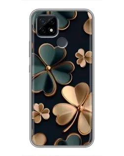 Чехол для Realme C21 с картинкой «Клевер в золоте» Чехол для Realme C21 с картинкой «Клевер в золоте»