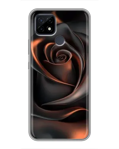 Чехол для Realme C21 с картинкой «Шелковая черная роза» Чехол для Realme C21 с картинкой «Шелковая черная роза»
