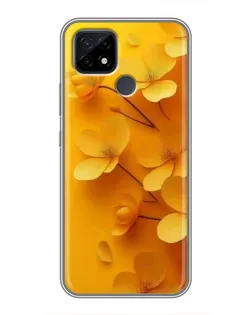 Чехол для Realme C21 с картинкой «Золотые лепестки» Чехол для Realme C21 с картинкой «Золотые лепестки»