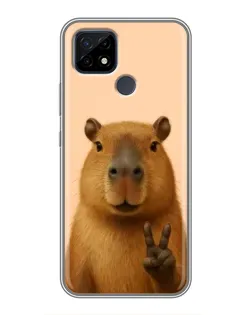 Чохол для Realme C21 з картинкою «Капібара вікторія»