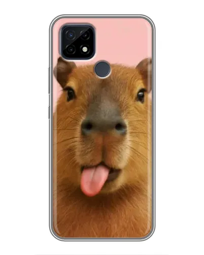 Чохол для Realme C21 з картинкою «Капібара з язиком» Чохол для Realme C21 з картинкою «Капібара з язиком»