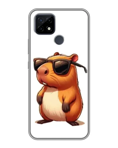 Чохол для Realme C21 з картинкою «Капібара в окулярах» Чохол для Realme C21 з картинкою «Капібара в окулярах»