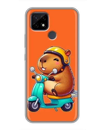 Чохол для Realme C21 з картинкою «Капібара на скутері» Чохол для Realme C21 з картинкою «Капібара на скутері»