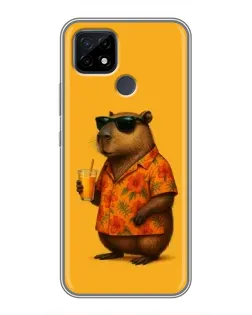 Чохол для Realme C21 з картинкою «Капібара на відпочинку»
