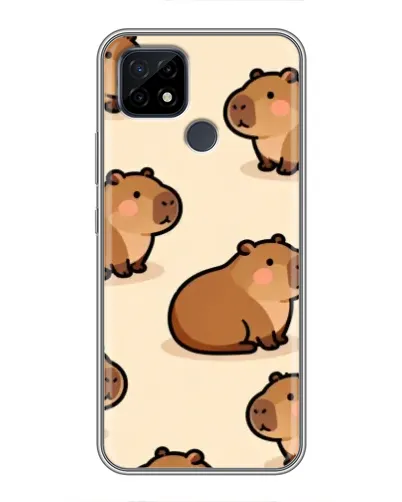 Чохол для Realme C21 з картинкою «Паттерн милих капібар» Чохол для Realme C21 з картинкою «Паттерн милих капібар»