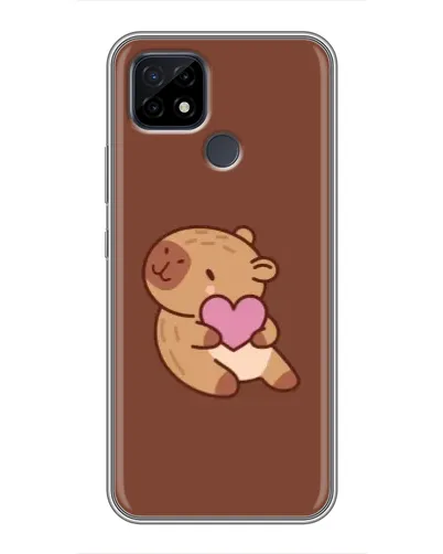 Чохол для Realme C21 з картинкою «Капібара з серцем» Чохол для Realme C21 з картинкою «Капібара з серцем»