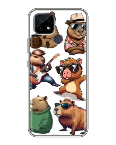 Чохол для Realme C21 з картинкою «Круті капібари музиканти» Чохол для Realme C21 з картинкою «Круті капібари музиканти»
